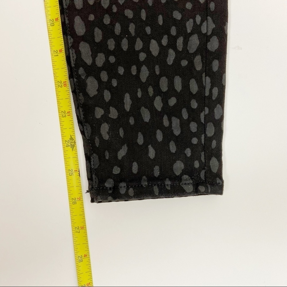 Good American Good Legs Crop Foil001 Leopard Size 25 - Picture 11 of 12